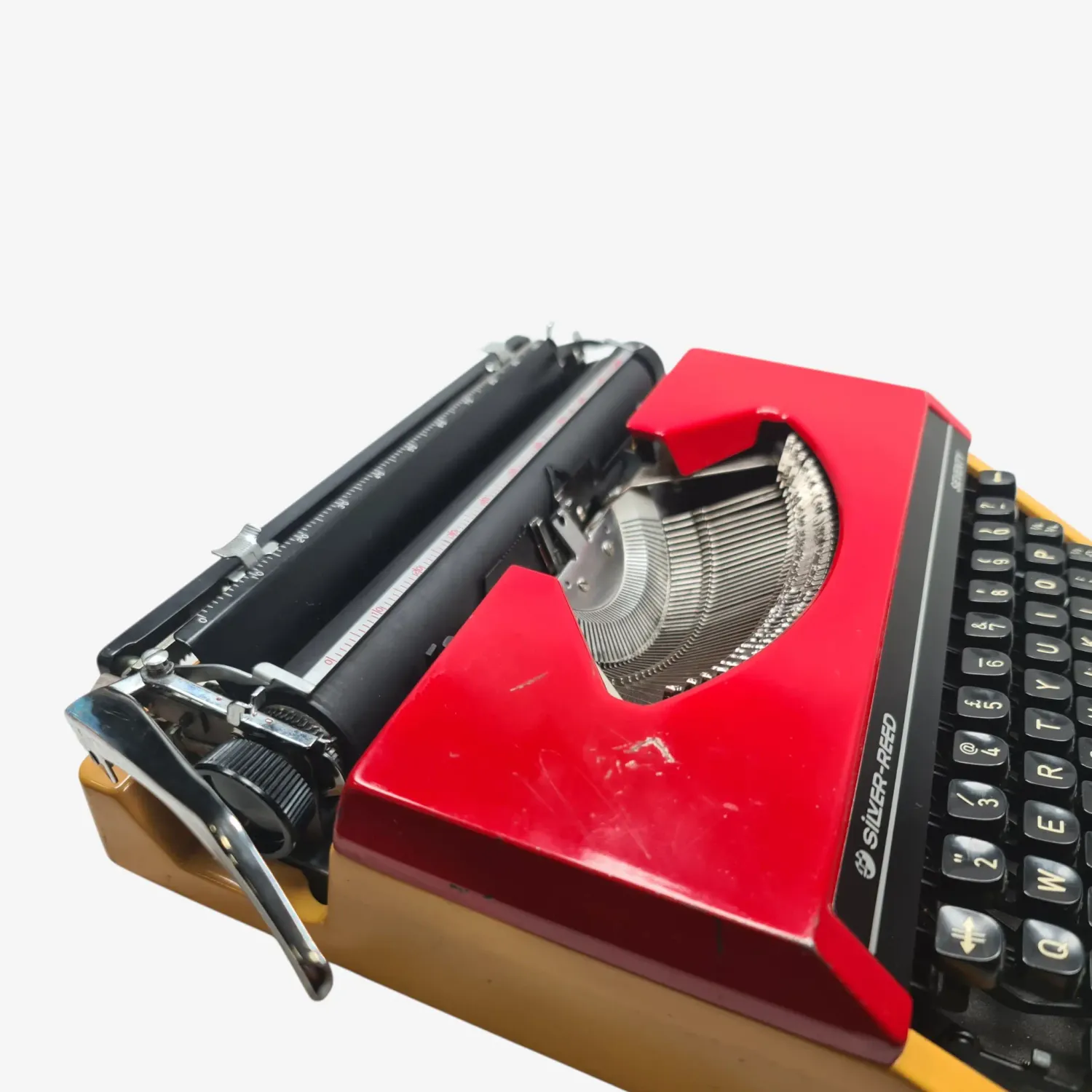 Silver-Reed Seventy- Restored 1970s Portable Typewriter (QWERTY, Elite Typeface)