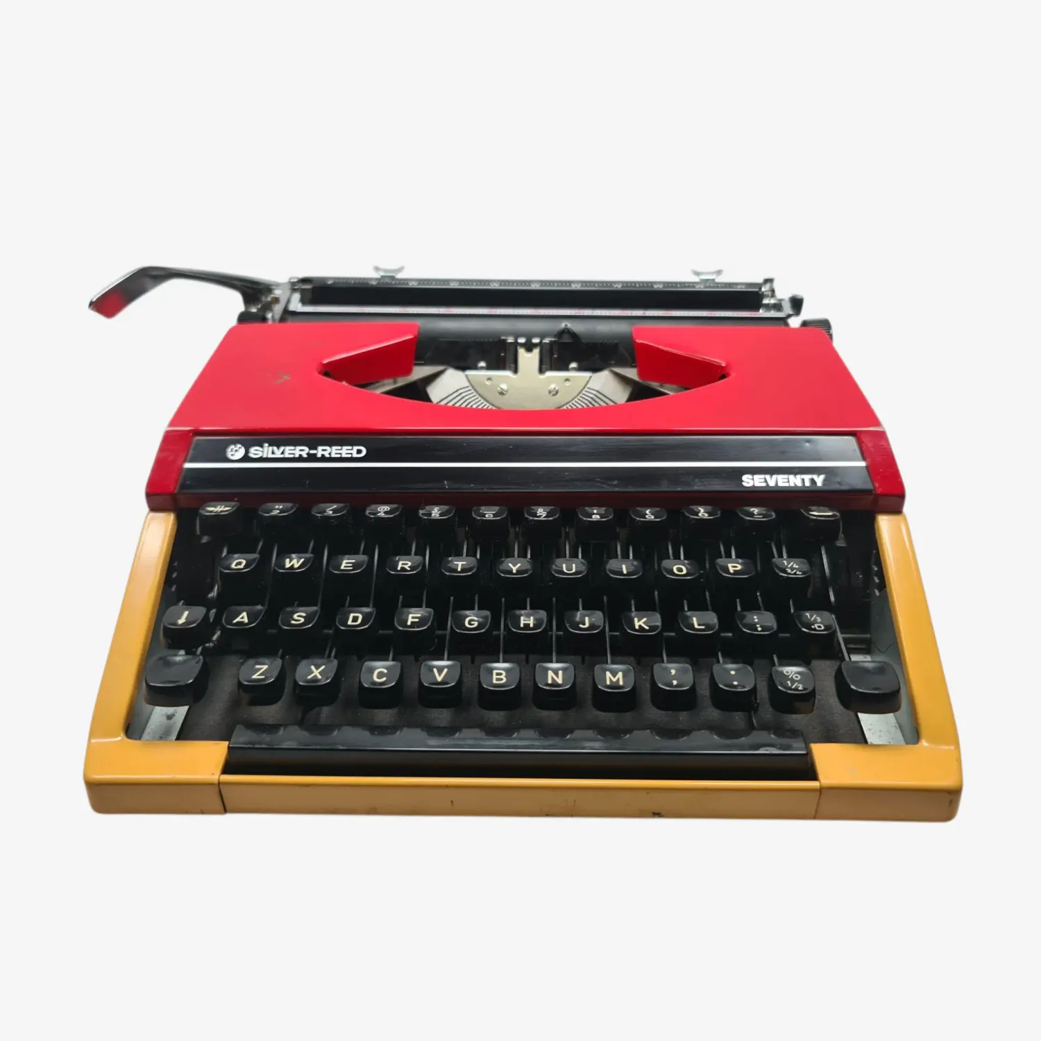 Silver-Reed Seventy- Restored 1970s Portable Typewriter (QWERTY, Elite Typeface)
