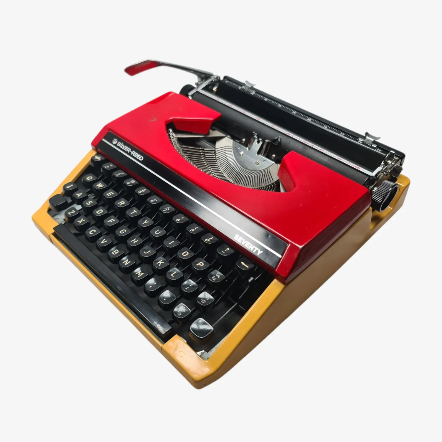 Silver-Reed Seventy- Restored 1970s Portable Typewriter (QWERTY, Elite Typeface)