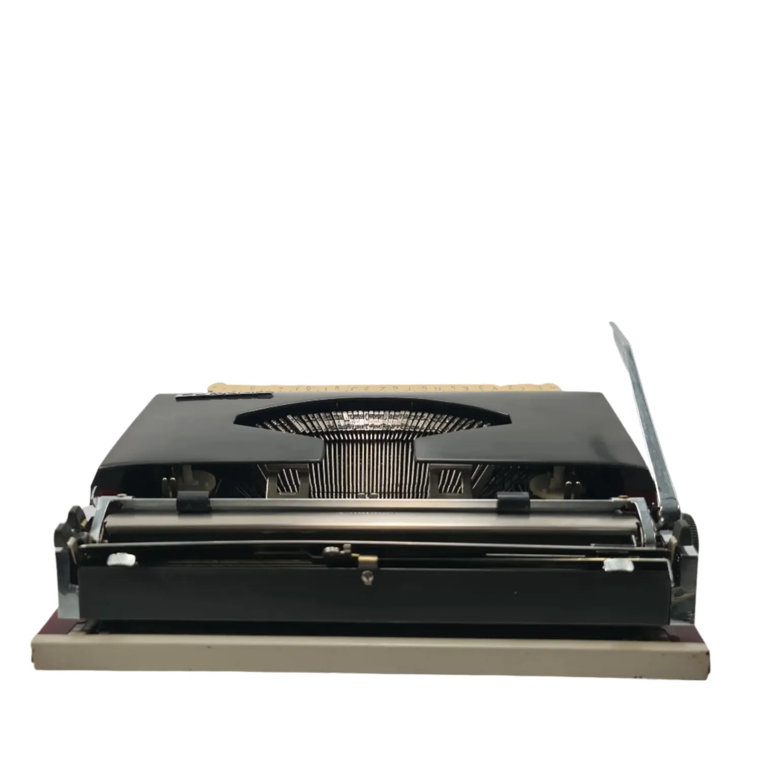 Adler Tippa S, Burgundy Manual Vintage Typewriter, QWERTZ, Serviced