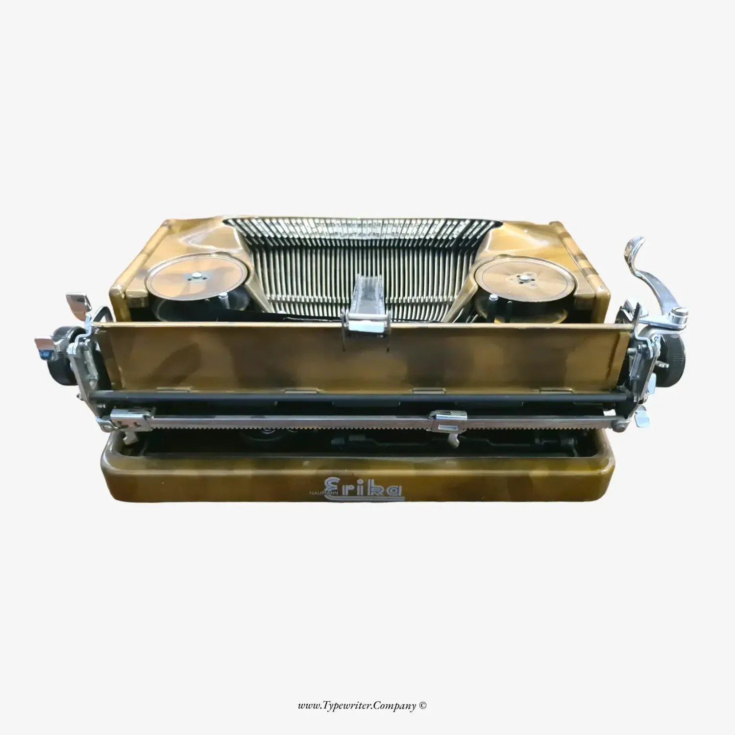 Erika 5 Gold, Rare Manual Vintage Typewriter, Professionally Serviced