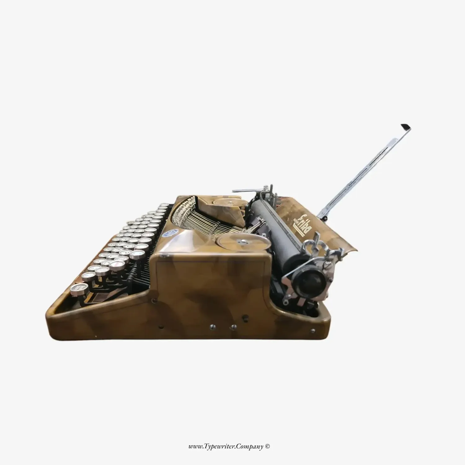 Erika 5 Gold, Rare Manual Vintage Typewriter, Professionally Serviced