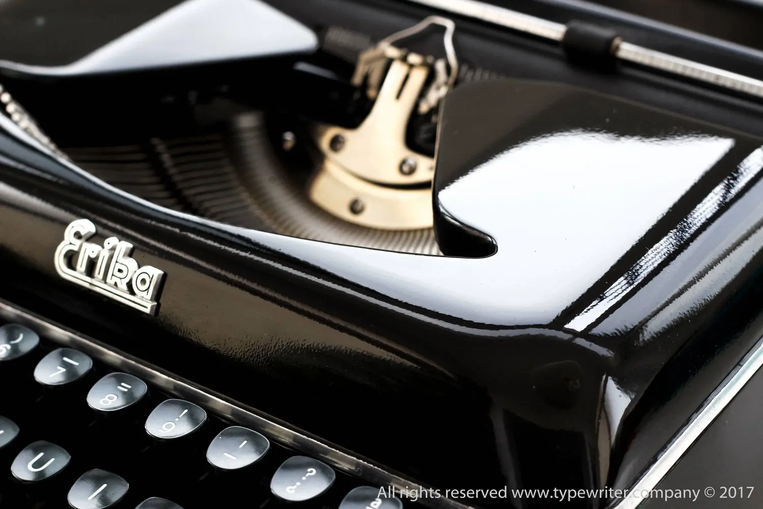 Erika Model 10 Black Vintage Typewriter, Professionally Serviced