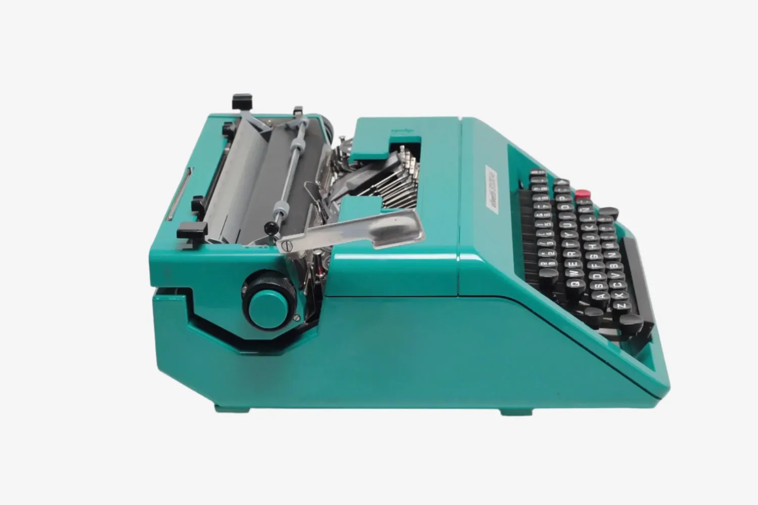 Olivetti Studio 45 Turquoise Vintage Manual Typewriter, Serviced