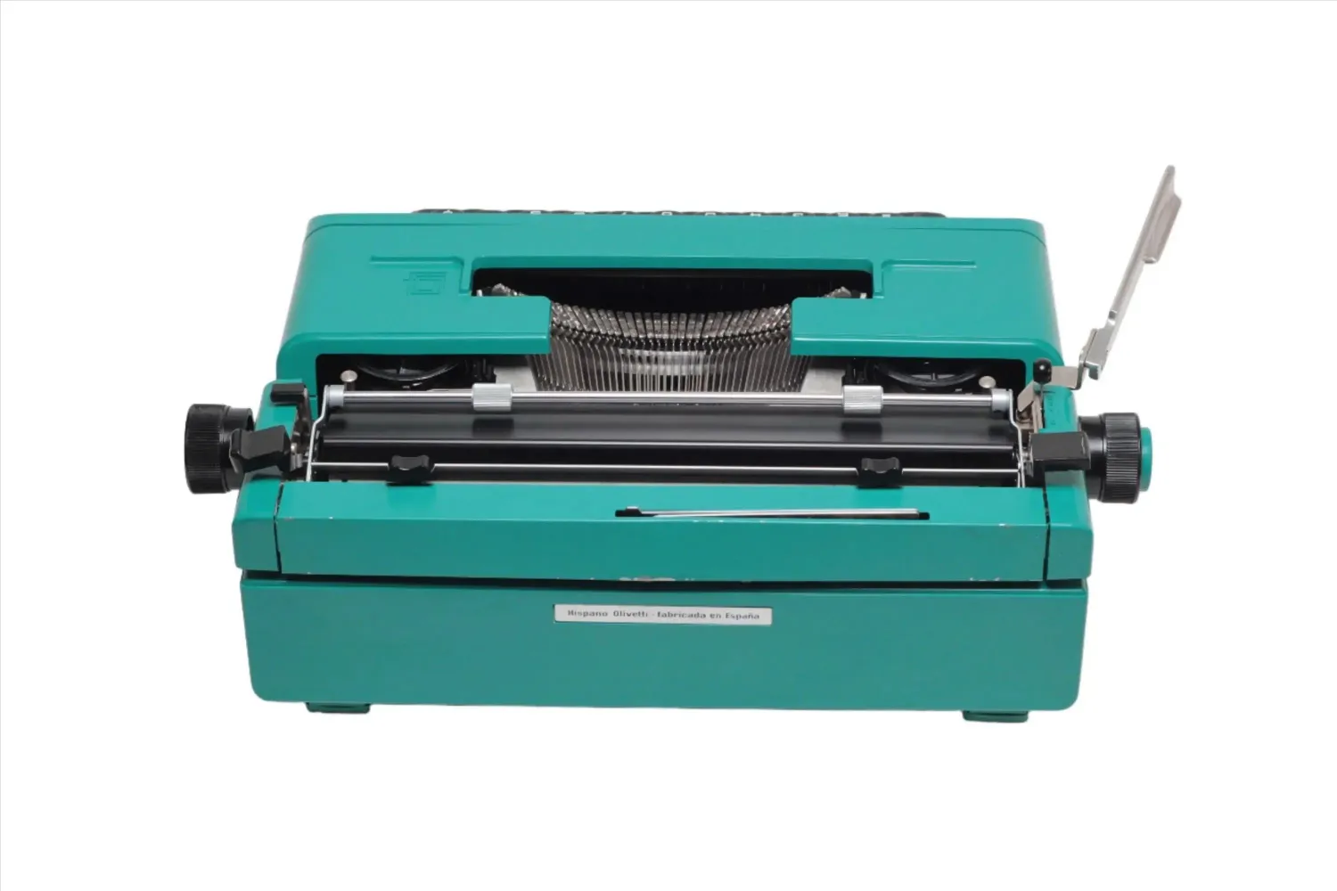 Olivetti Studio 45 Turquoise Vintage Manual Typewriter, Serviced