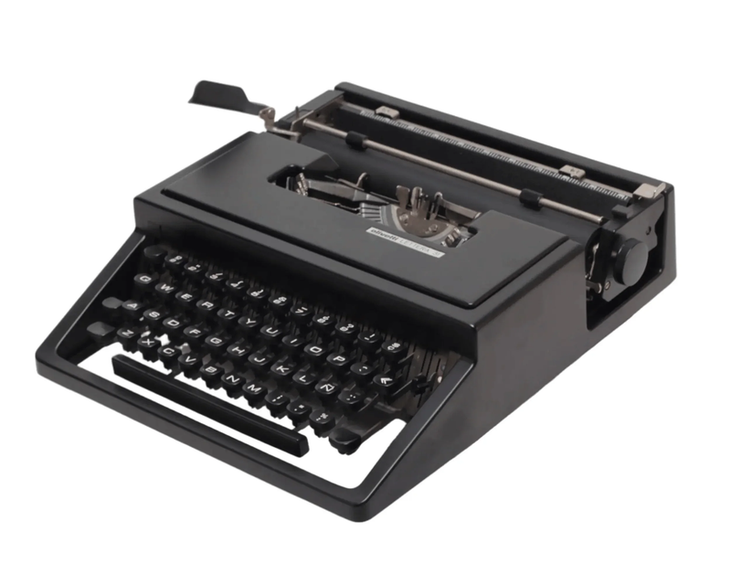Olivetti Dora, Black Portable Manual Vintage Typewriter, Restored