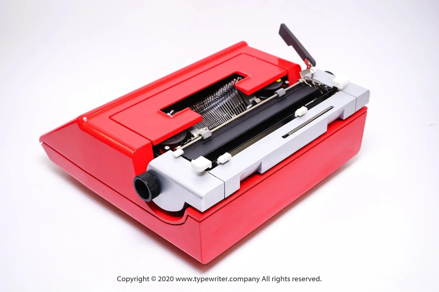 Olivetti Studio 46 Pro Red, Vintage Manual Typewriter, Refurbished