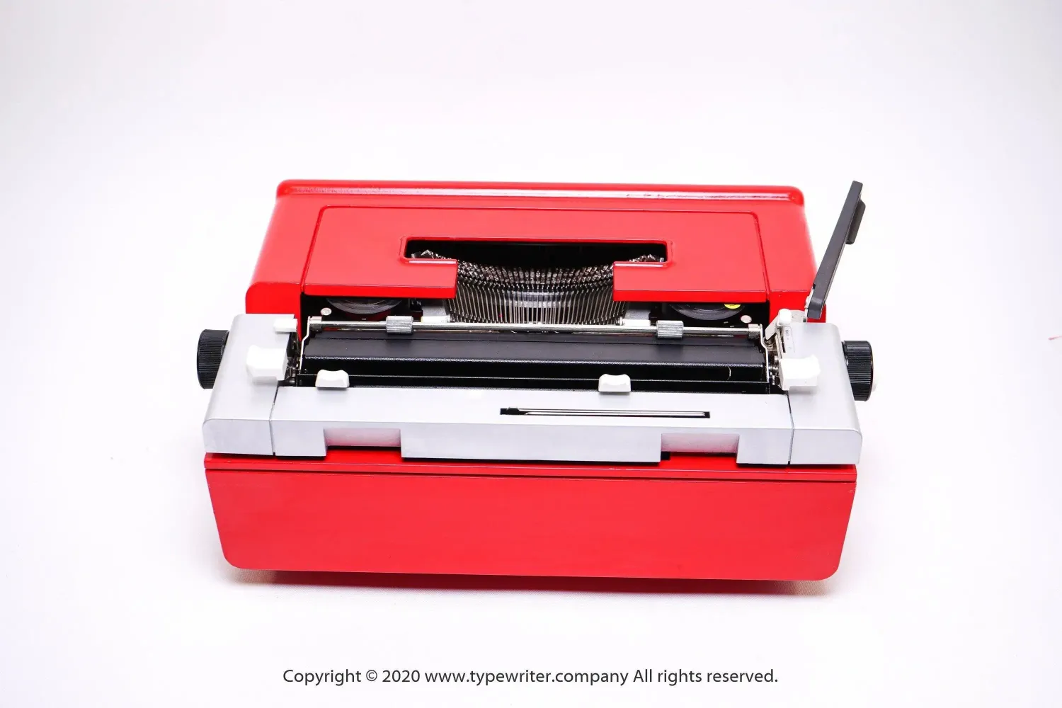 Olivetti Studio 46 Pro Red, Vintage Manual Typewriter, Refurbished