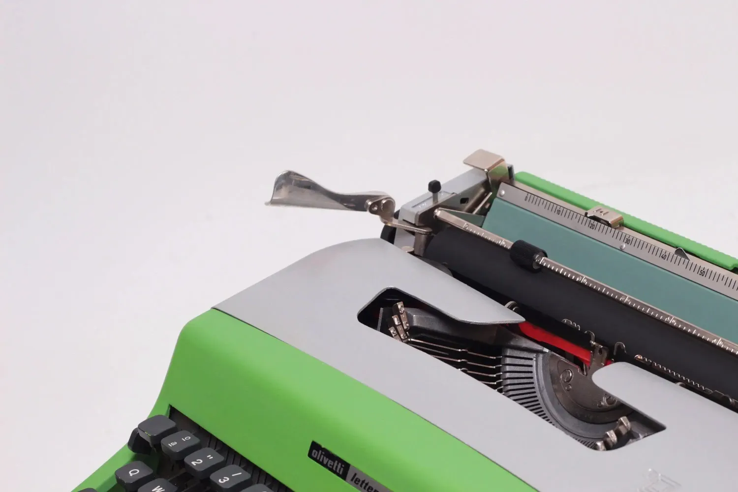 Olivetti Lettera 32 Green &amp; Gray, Vintage Manual Typewriter, Refurbished