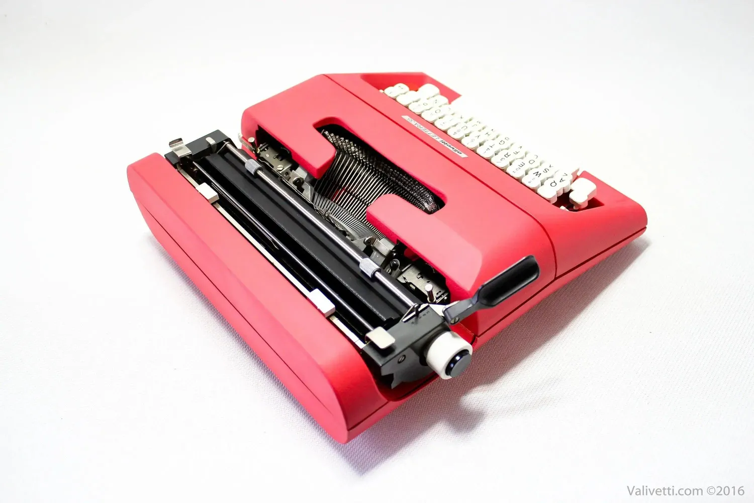 Olivetti Lettera 35 Crimson Red Vintage Manual Typewriter, Refurbished