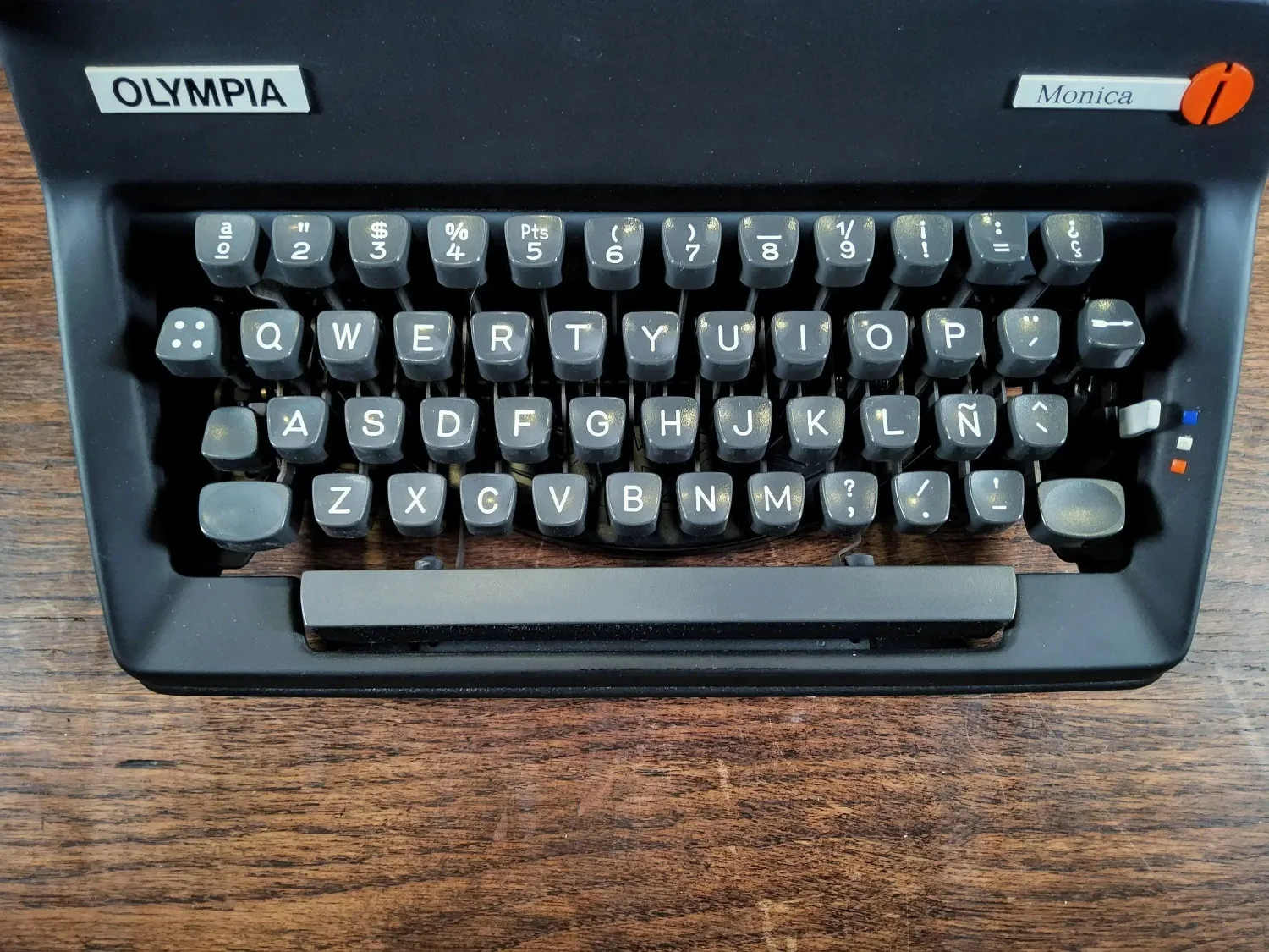 Olympia Monica Black, Vintage Manual Typewriter, Refurbished