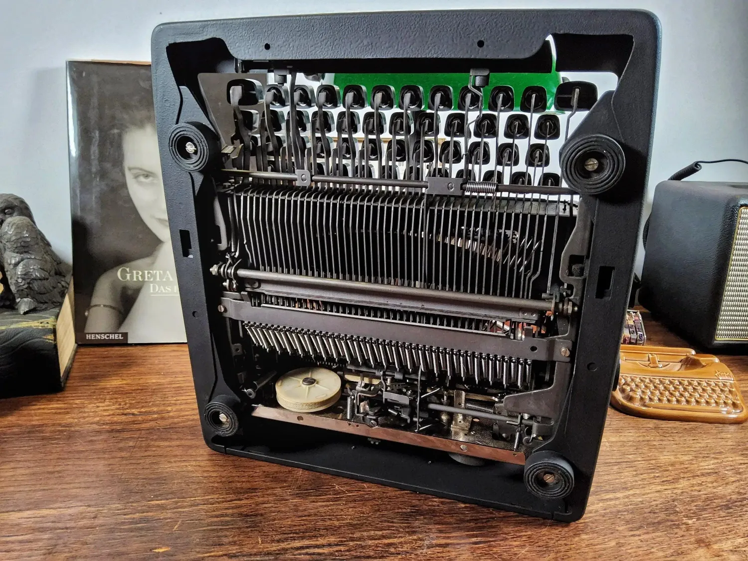 Olympia Monica Black, Vintage Manual Typewriter, Refurbished