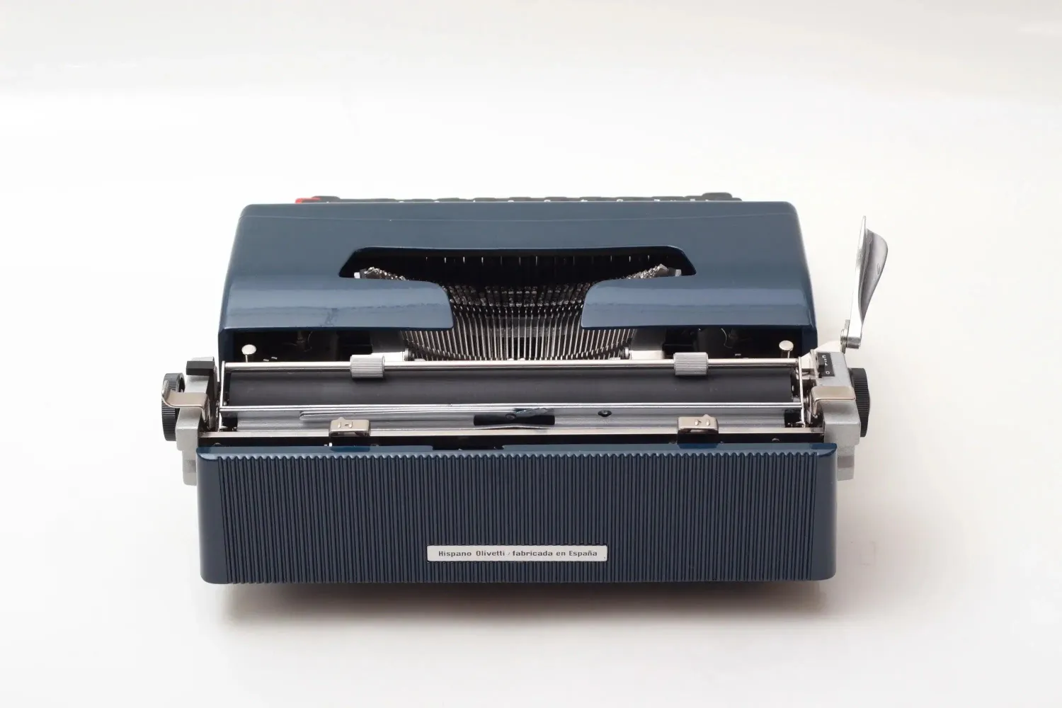 Olivetti Lettera 32 Pro Navy Blue, Vintage Manual Typewriter, Restored