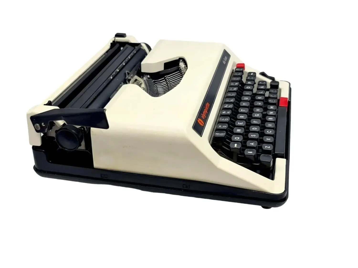 Olympiette Deluxe White, Vintage Manual Typewriter, Restored