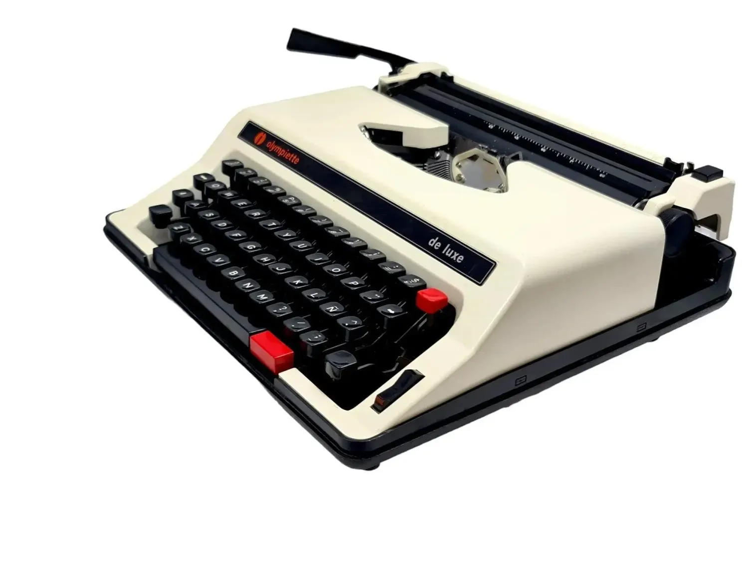 Olympiette Deluxe White, Vintage Manual Typewriter, Restored