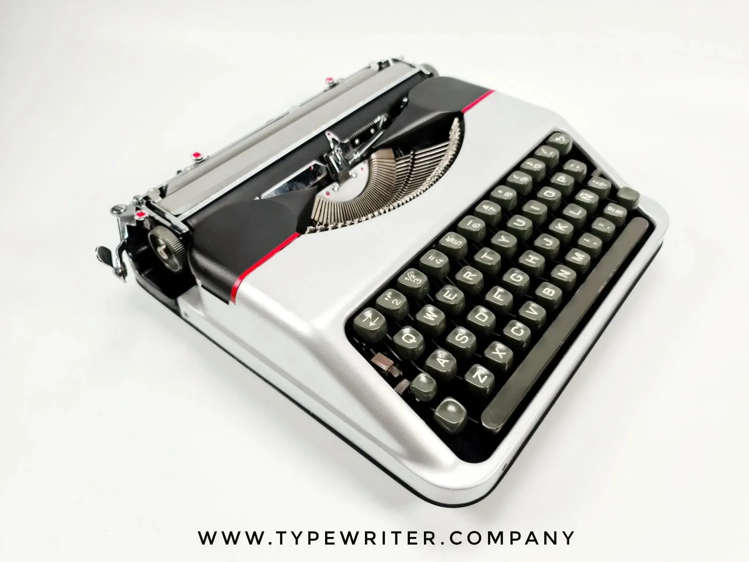 Hermes Baby Silver, Vintage Manual Typewriter, Restored