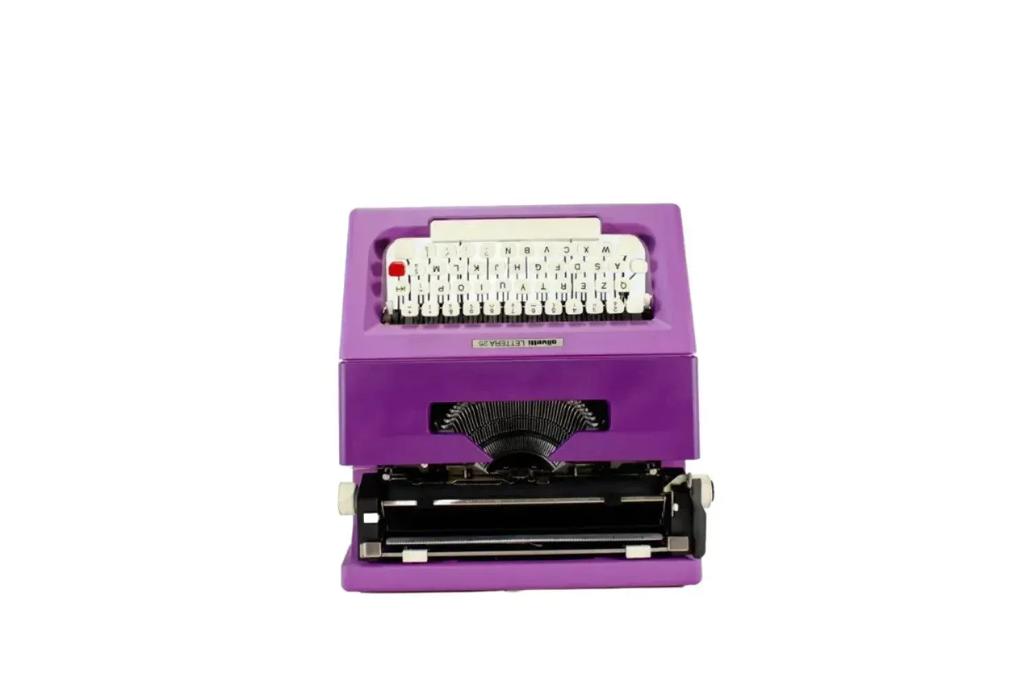 Olivetti Lettera 25 Violet, Vintage Manual Typewriter, Refurbished