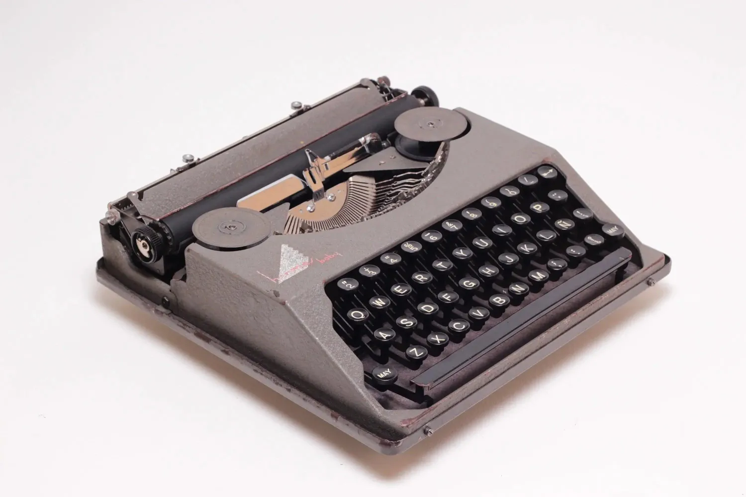 Hermes Baby Gray, Vintage Manual Typewriter, Restored