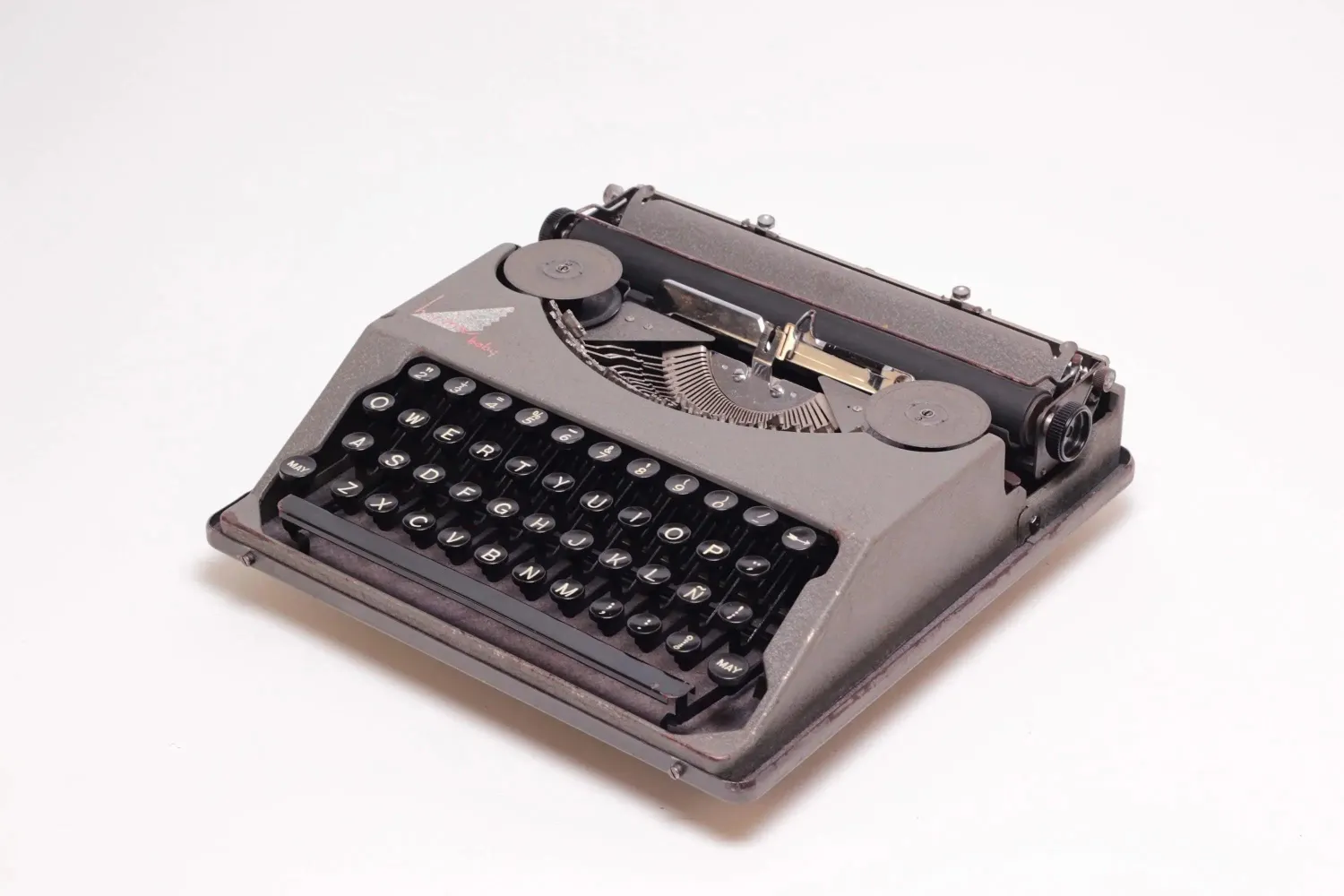Hermes Baby Gray, Vintage Manual Typewriter, Restored
