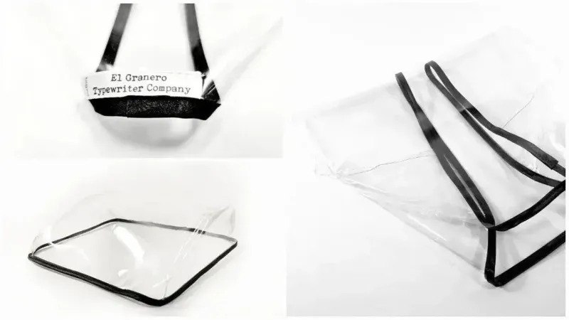 MEDIUM Transparent Typewriter Dust Cover for Hermes 3000 (square top)