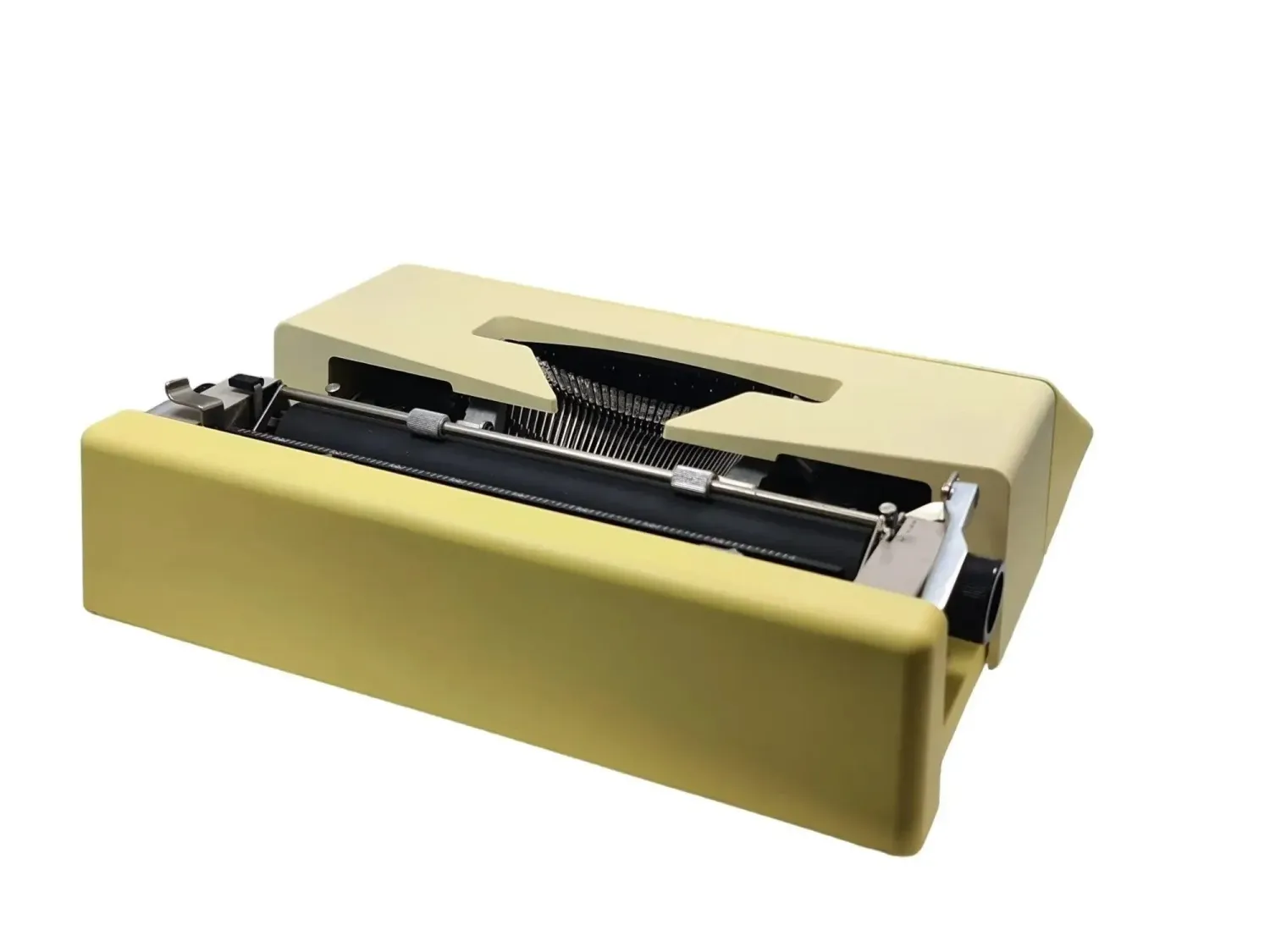 Olivetti Lettera 25 Buttercream Yellow, Vintage Manual Typewriter, Refurbished