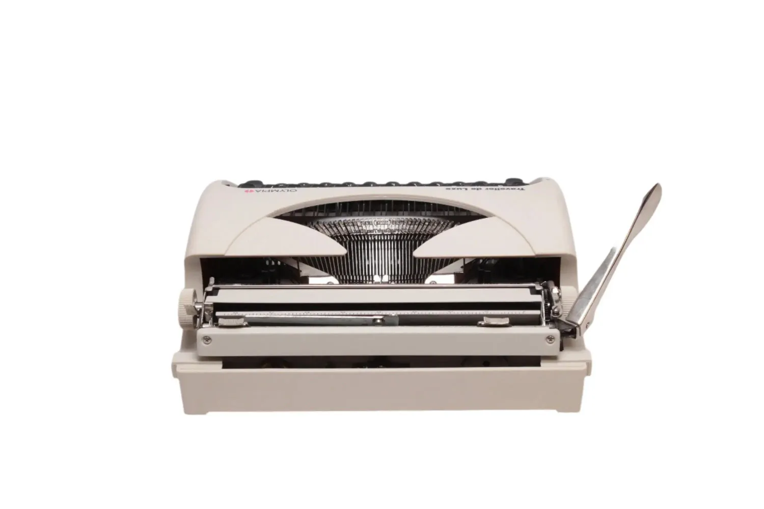 Olympia Traveller Beige, Vintage Manual Typewriter, Restored