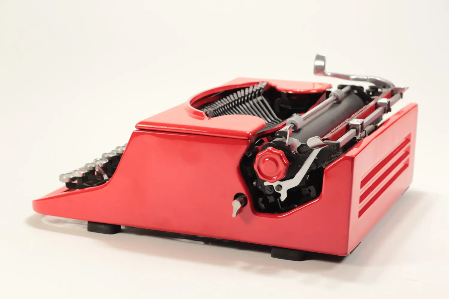 Olivetti Studio 46(42) Glossy Red Vintage Typewriter, Restored