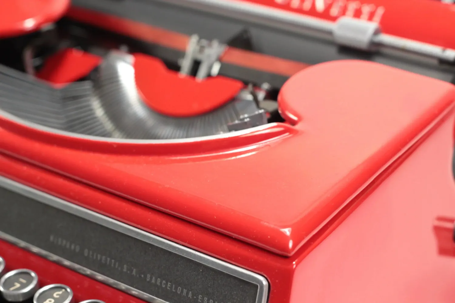 Olivetti Studio 46(42) Glossy Red Vintage Typewriter, Restored