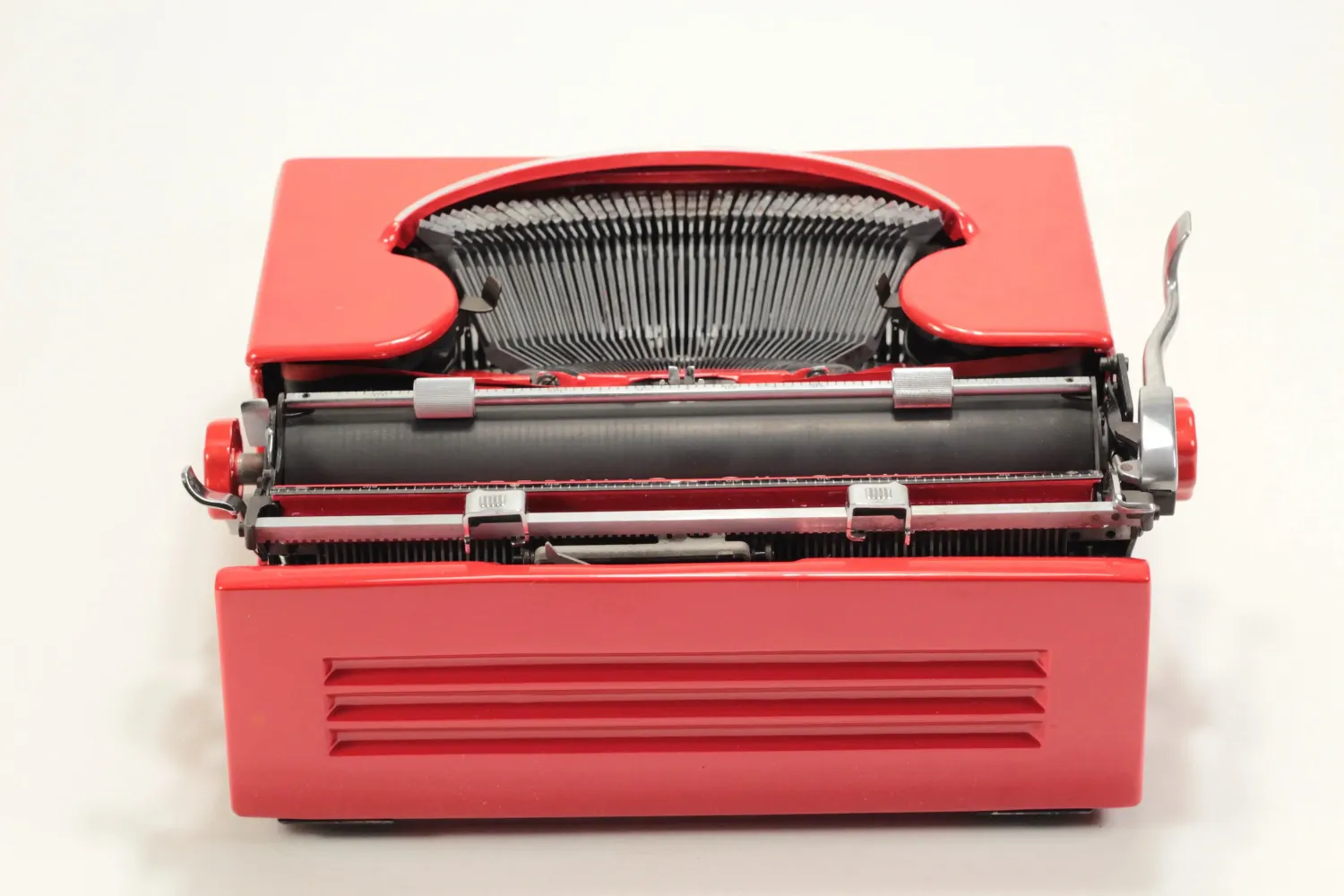 Olivetti Studio 46(42) Glossy Red Vintage Typewriter, Restored