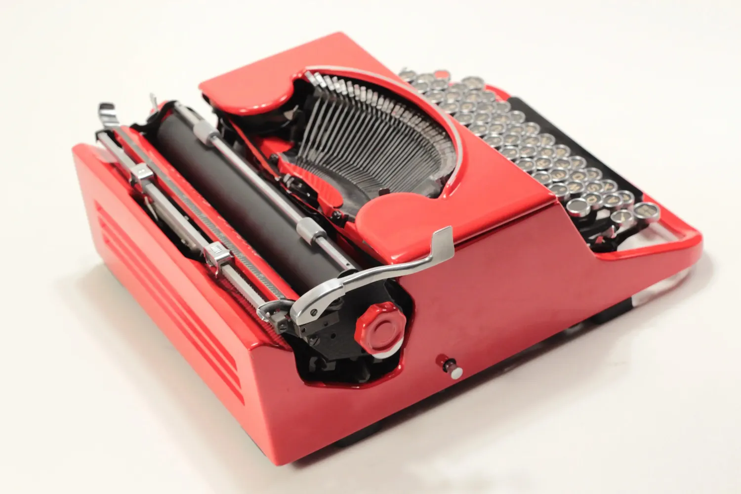 Olivetti Studio 46(42) Glossy Red Vintage Typewriter, Restored