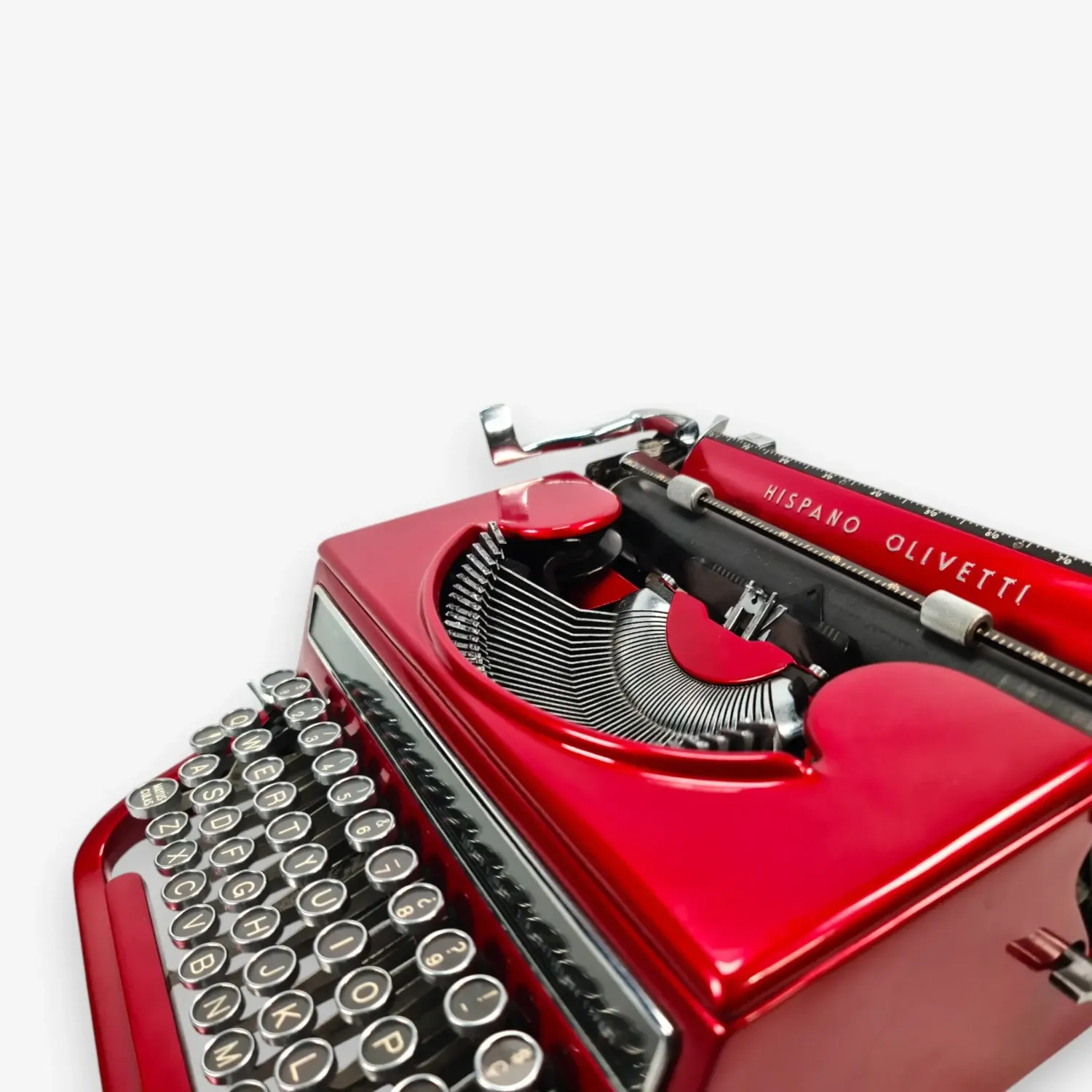 Olivetti Studio 46(42) Glossy Burgundy Vintage Typewriter, Restored