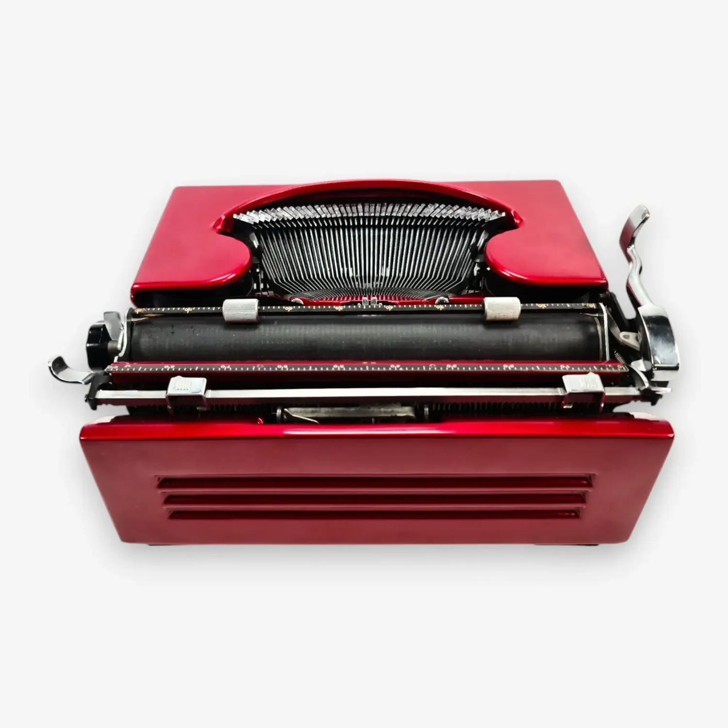 Olivetti Studio 46(42) Glossy Burgundy Vintage Typewriter, Restored