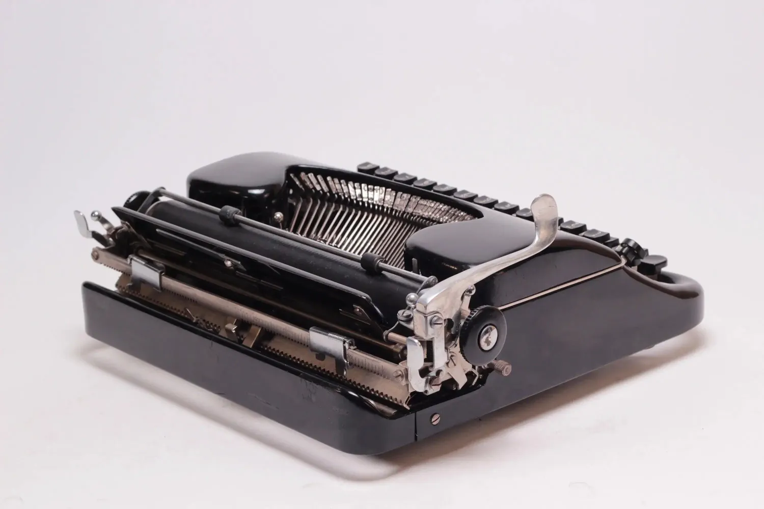 Patria Black, Vintage Manual Typewriter, Restored