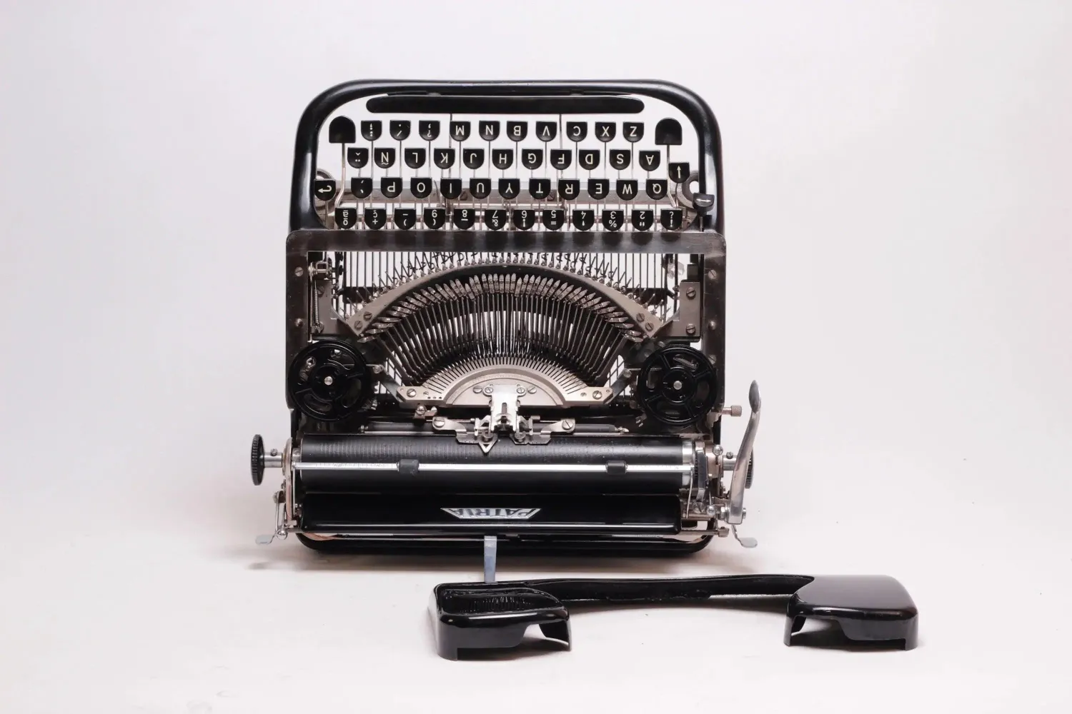 Patria Black, Vintage Manual Typewriter, Restored
