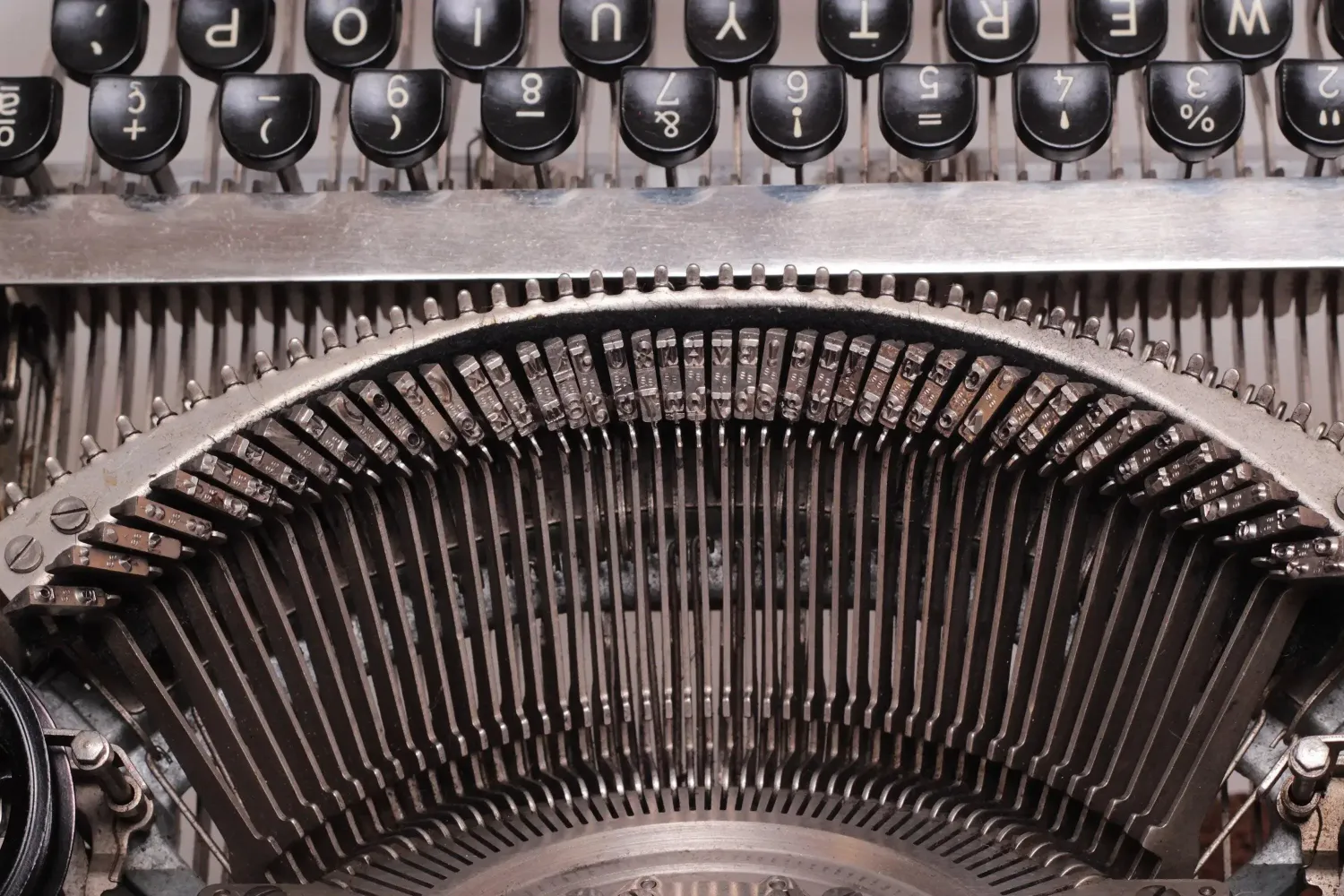 Patria Black, Vintage Manual Typewriter, Restored