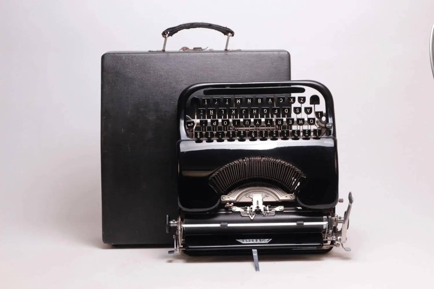 Patria Black, Vintage Manual Typewriter, Restored