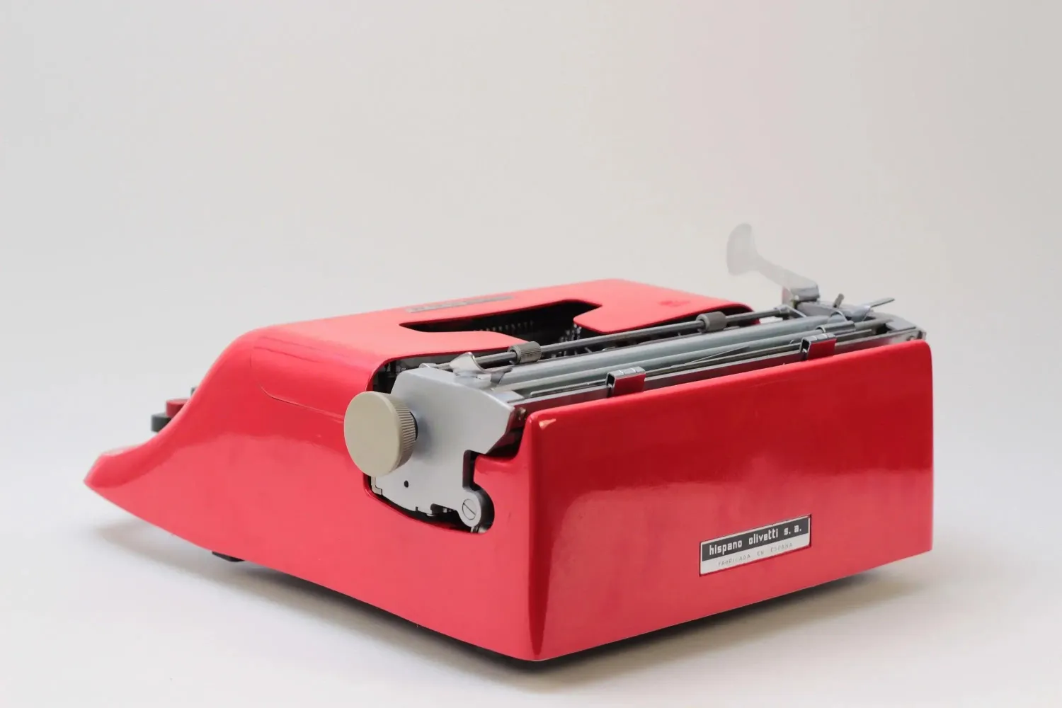 Olivetti Studio 44 Glossy Red, Vintage Manual Typewriter, Refurbished