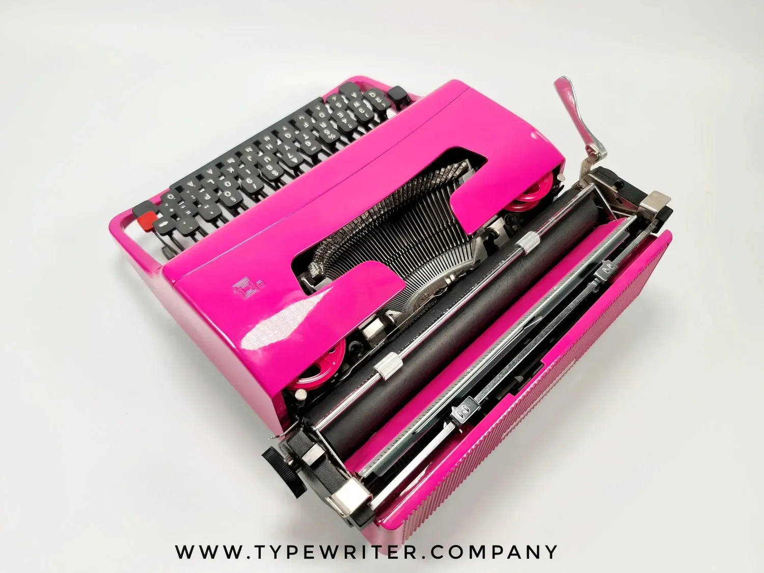 Olivetti Lettera 32 Swedish Pink Vintage Manual Typewriter, Restored