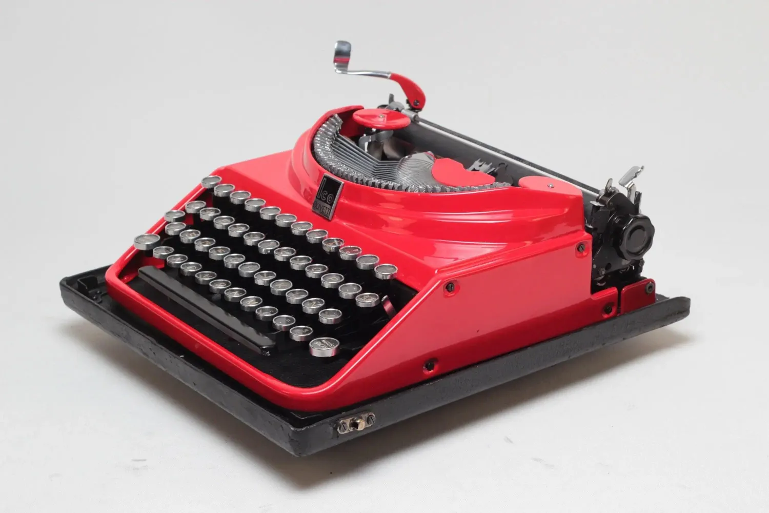 Olivetti Ico MP1 Red Vintage Manual Typewriter, Refurbished