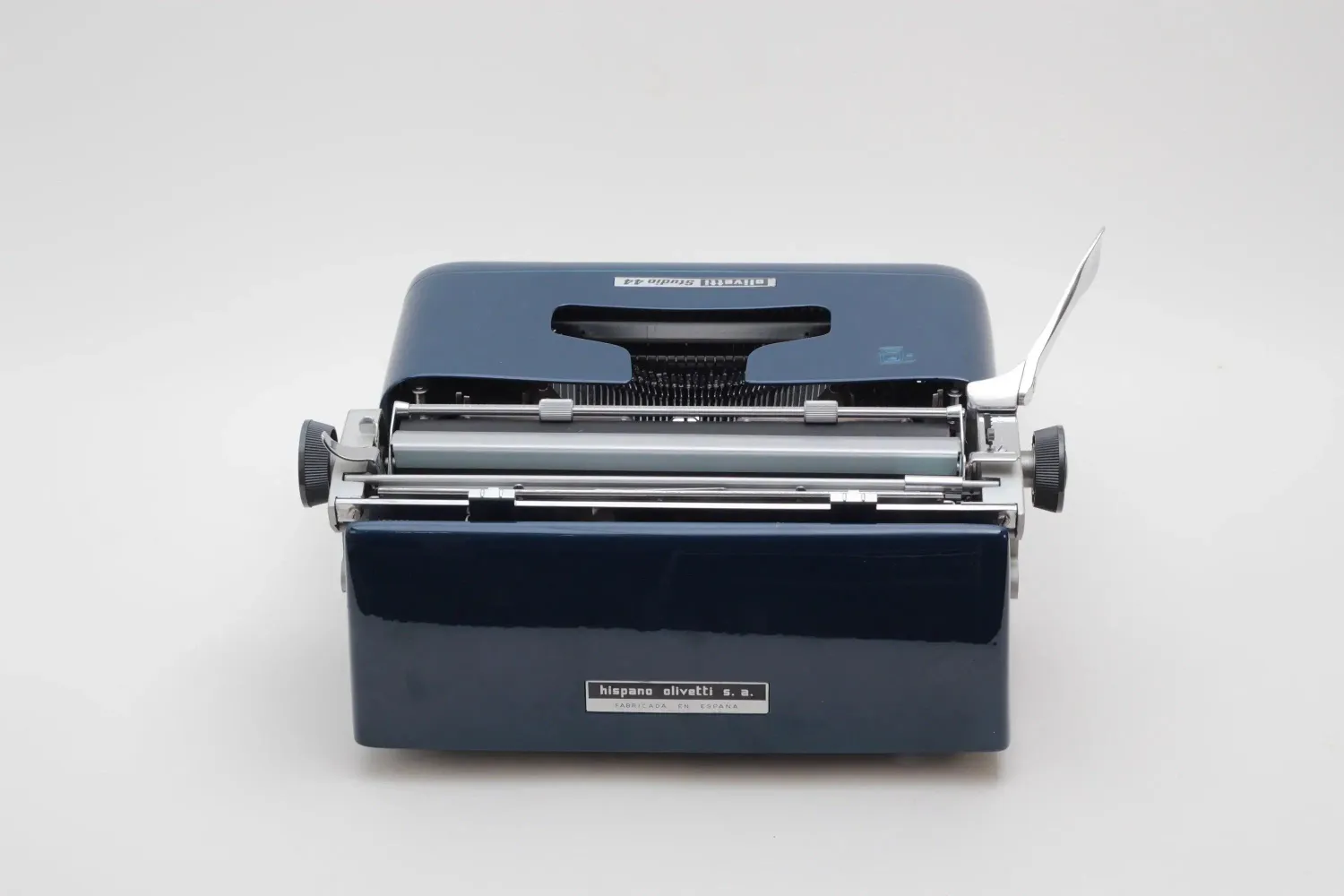 Olivetti Studio 44 Navy Blue Vintage Typewriter, Restored