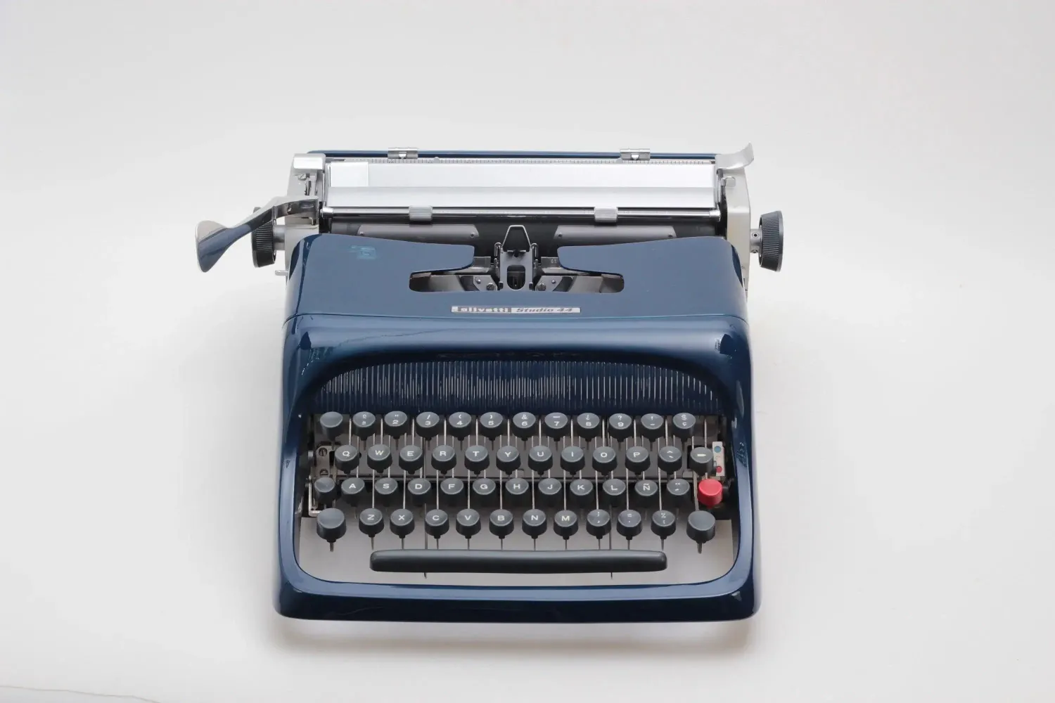 Olivetti Studio 44 Navy Blue Vintage Typewriter, Restored