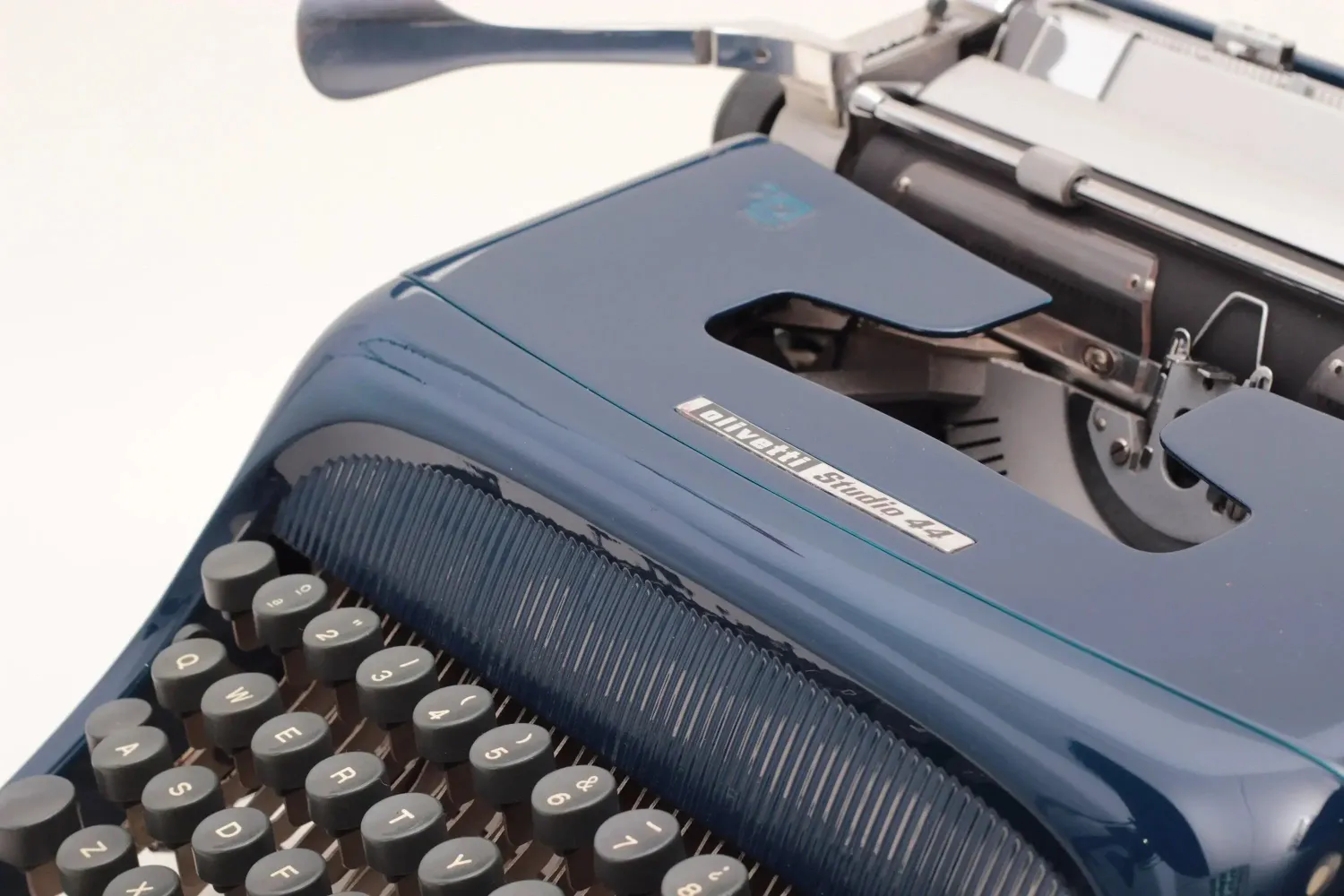 Olivetti Studio 44 Navy Blue Vintage Typewriter, Restored