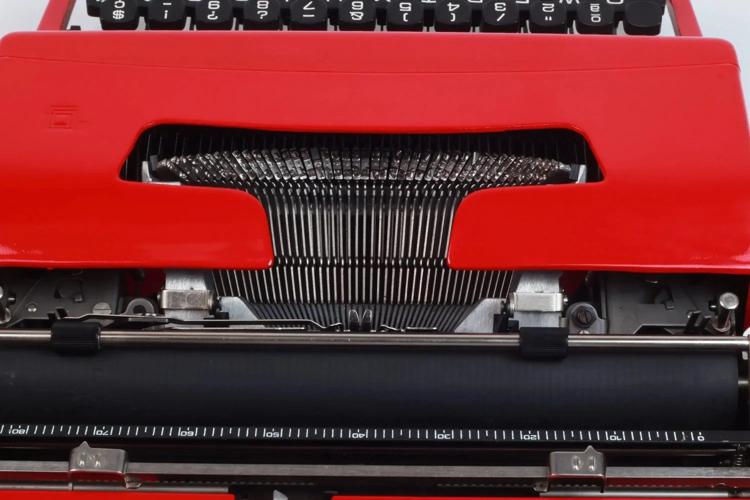 Olivetti Lettera 32 Glossy Red Vintage Manual Typewriter, Refurbished