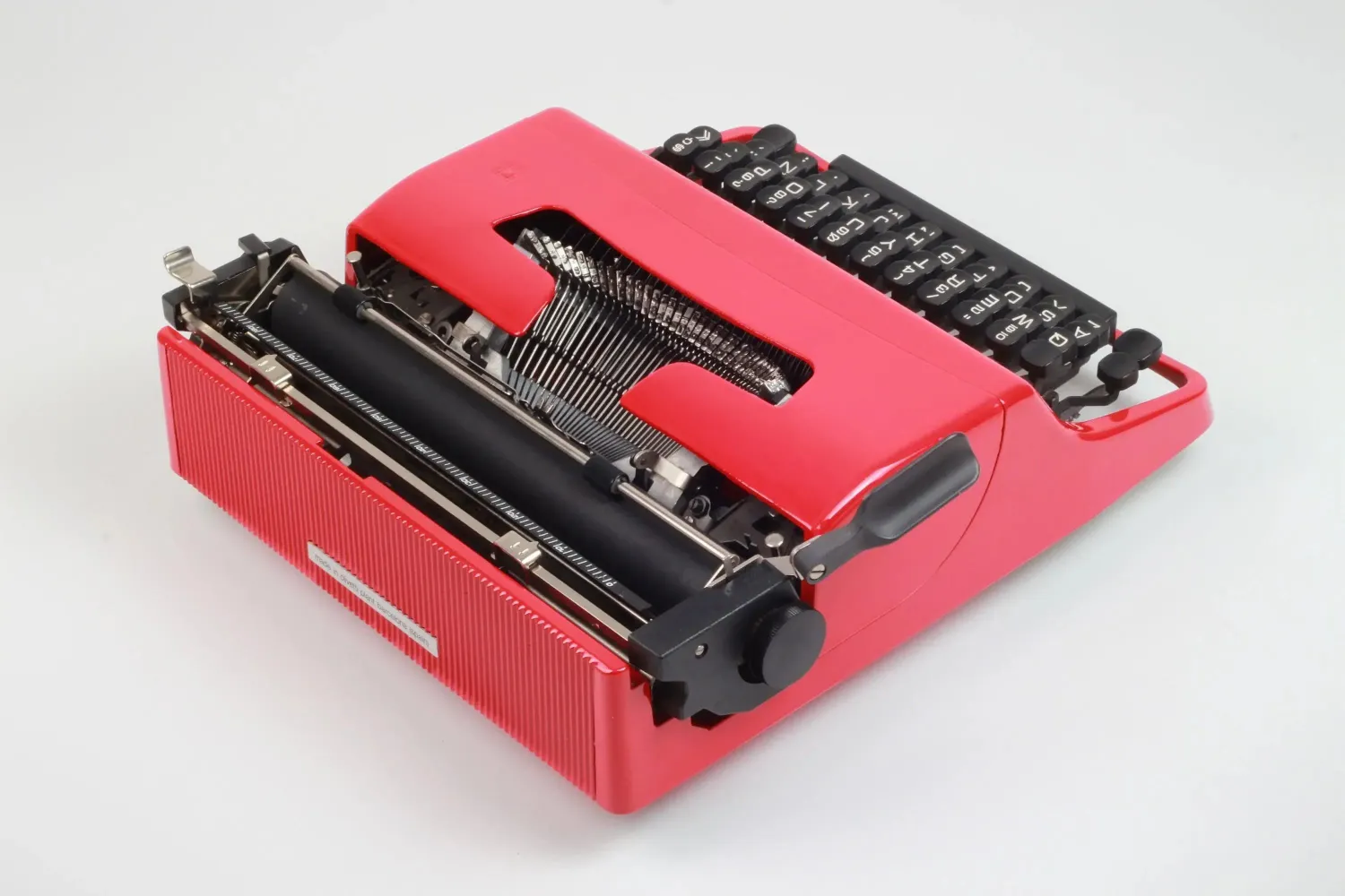 Olivetti Lettera 32 Glossy Red Vintage Manual Typewriter, Refurbished