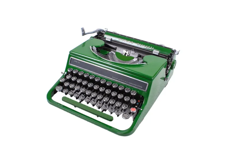 Olivetti Studio 46(42) Glossy Green Vintage Typewriter, Restored