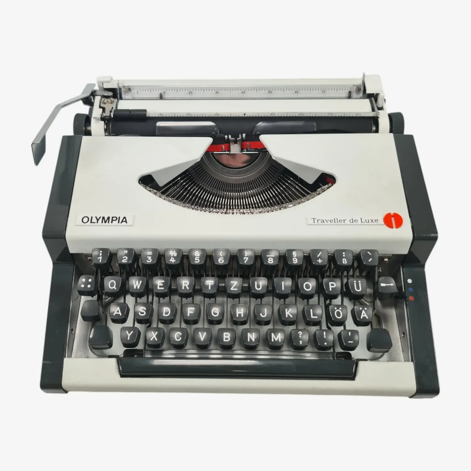 Olympia Traveller De Luxe Manual Vintage Typewriter,  Portable, Serviced