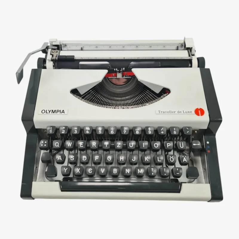 Olympia Traveller De Luxe Manual Vintage Typewriter,  Portable, Serviced
