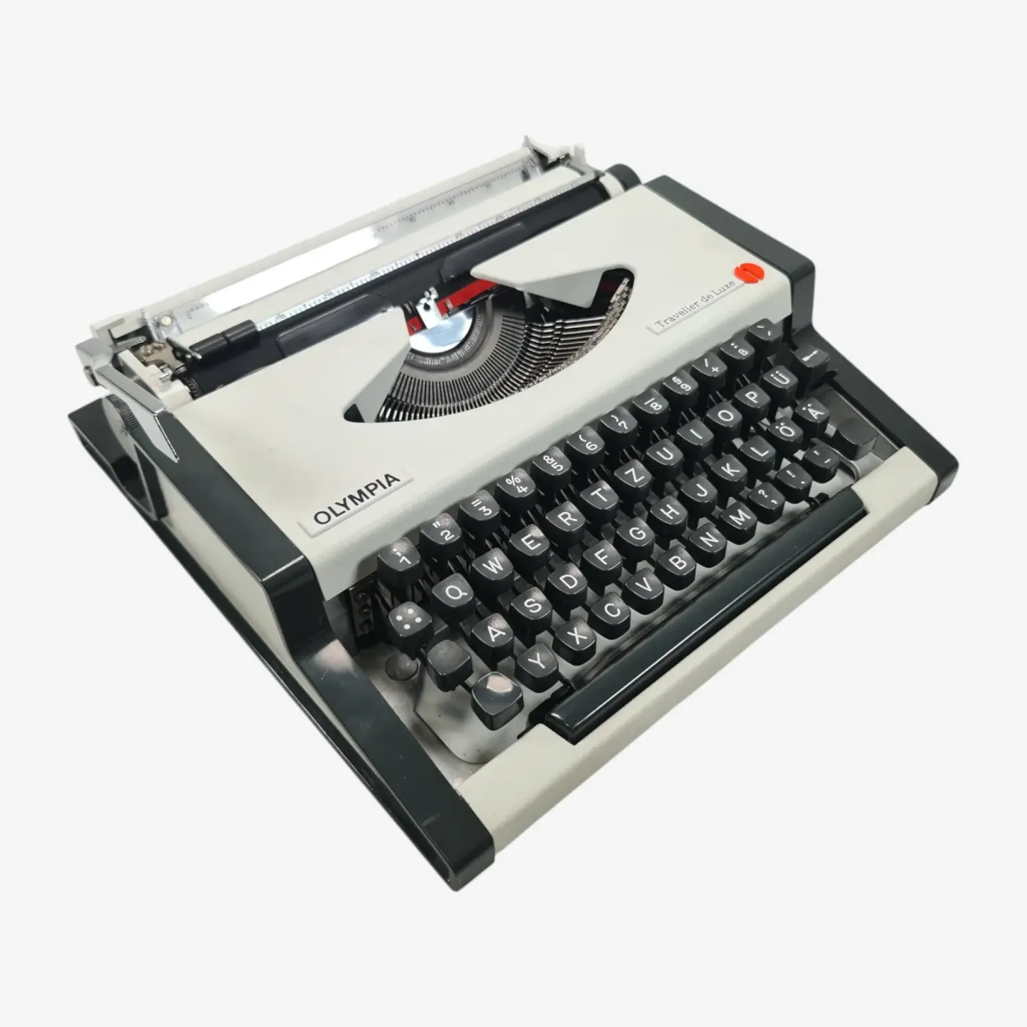 Olympia Traveller De Luxe Manual Vintage Typewriter,  Portable, Serviced