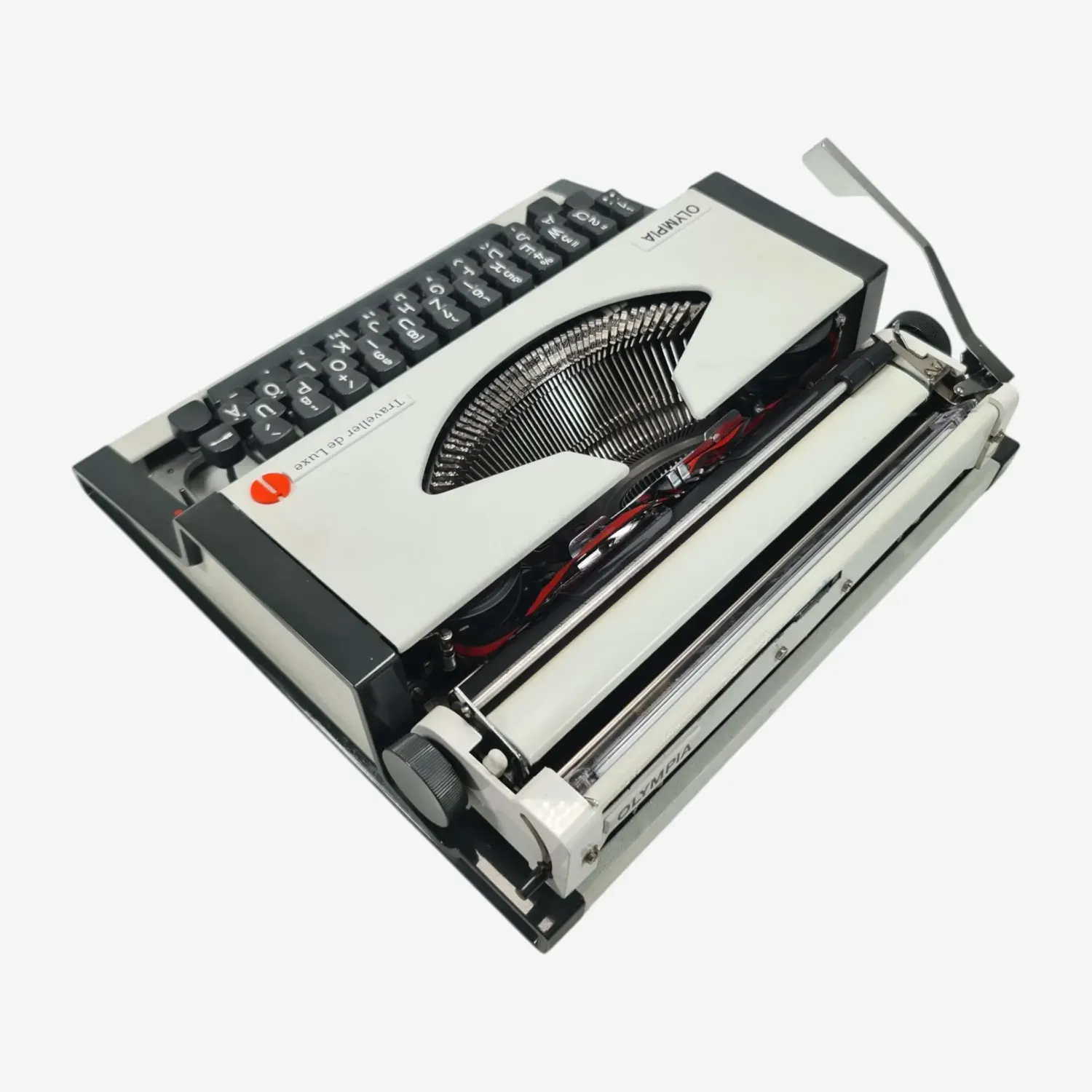 Olympia Traveller De Luxe Manual Vintage Typewriter,  Portable, Serviced