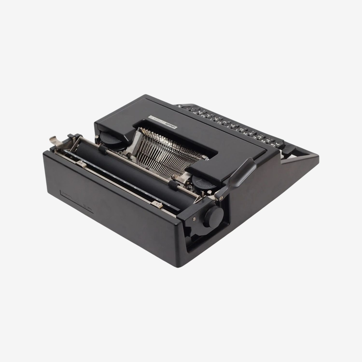 Olivetti Dora, Black Portable Manual Vintage Typewriter, Restored